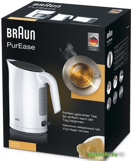 Электрочайник Braun PurEase WK 3100 WH 0X21010008 - фото2