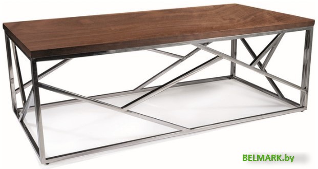 Журнальный столик Signal Escada A (орех/серебряный) - фото