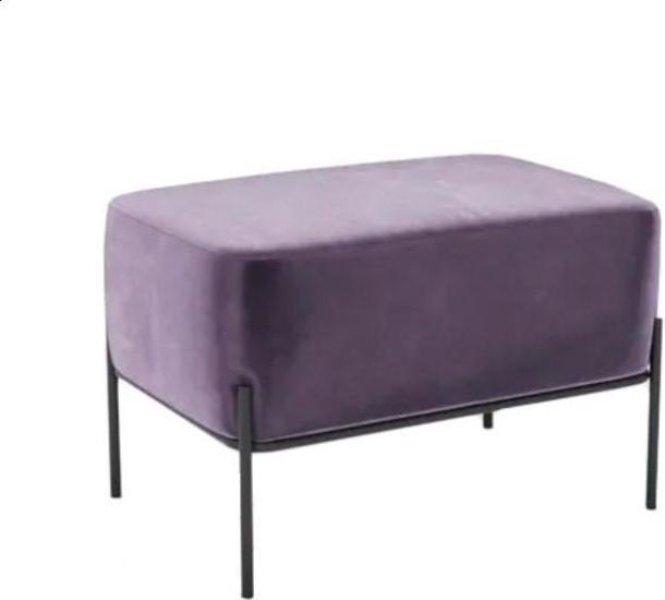 Банкетка Hype Mebel Баг (черный/фиолетовый) - фото