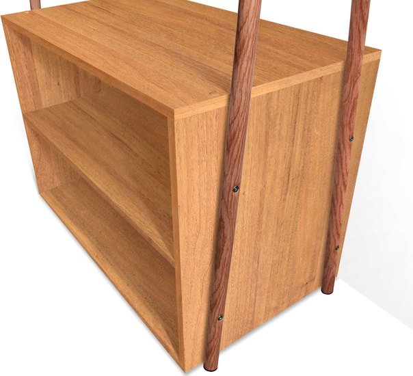 Стойка для одежды Sheffilton SHT-HW2 155912 (орех/темный орех) - фото2