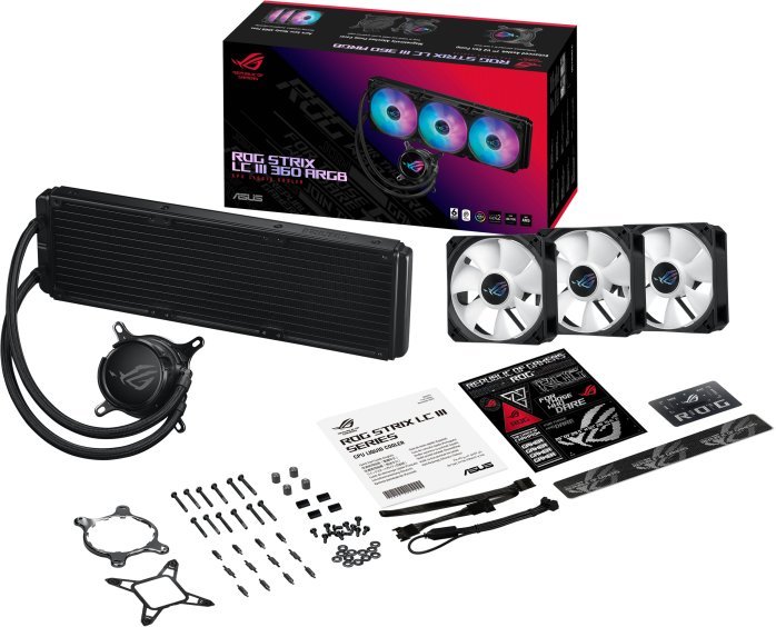 Система жидкостного охлаждения для процессора ASUS ROG Strix LC III 360 ARGB - фото2