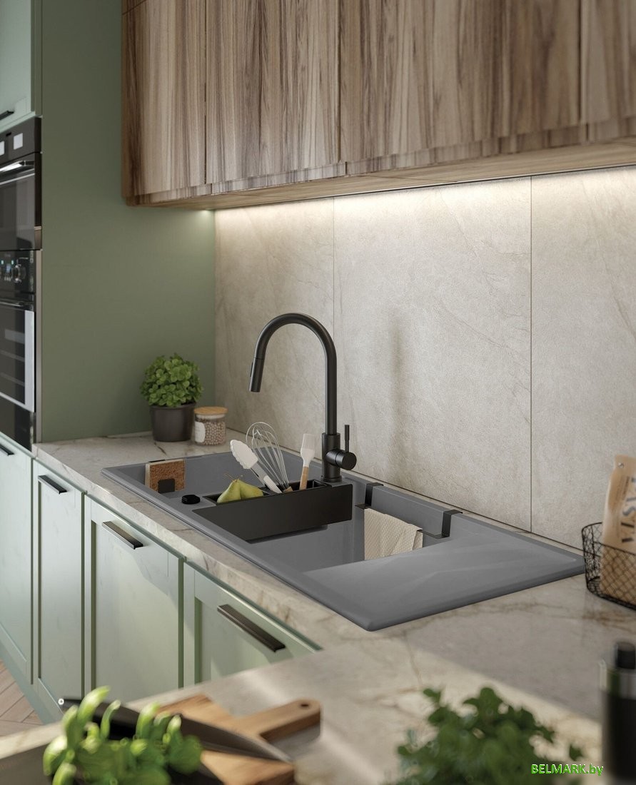 Кухонная мойка Deante Magnetic ZRM S213 (серый металлик) - фото2