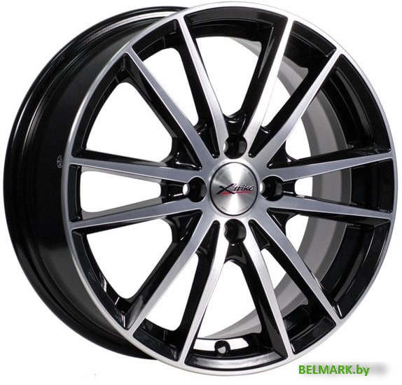 Литые диски X'trike X-129 16x6.5" 4x108мм DIA 65.1мм ET 32мм BK/FP - фото