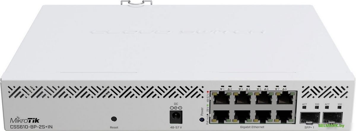 Управляемый коммутатор 2-го уровня Mikrotik CSS610-8P-2S+IN - фото