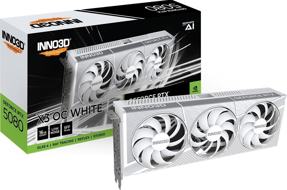 Видеокарта Inno3D GeForce RTX 5080 X3 OC White N50803-16D7X-17605211 - фото2