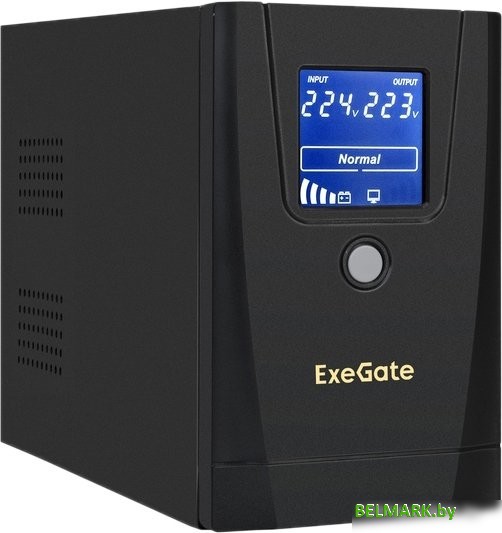Источник бесперебойного питания ExeGate Power Smart ULB-650.LCD.AVR.1SH.2C13 EX292769RUS - фото