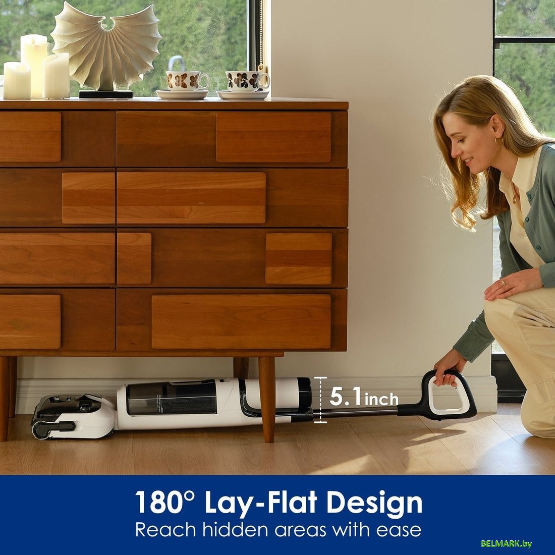 Вертикальный моющий пылесос Tineco Floor One Stretch S6 - фото2