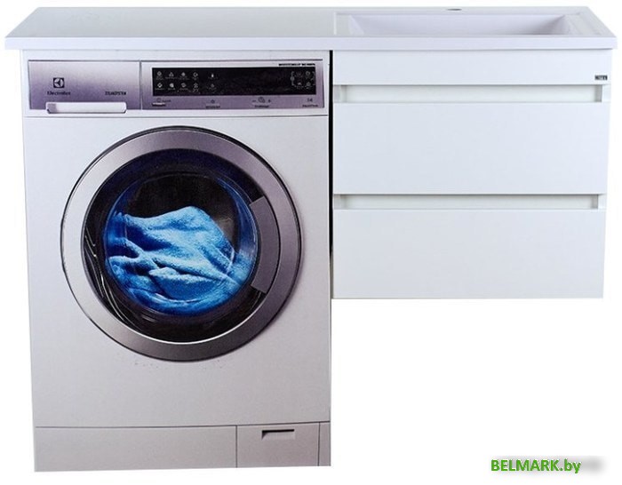 Мебель для ванных комнат Misty Тумба с умывальником Фостер 55 Э-Фос01055-012Я + Гавана 120 D R - фото