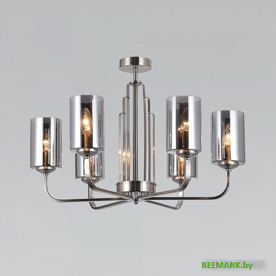 Люстра средней высоты Евросвет Defi 60138/6 сатин-никель - фото