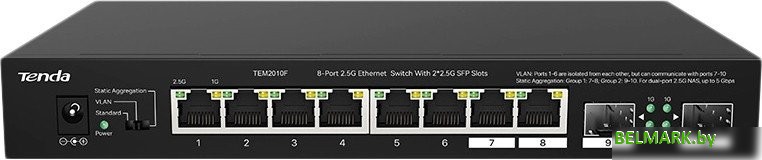 Неуправляемый коммутатор Tenda TEM2010F - фото