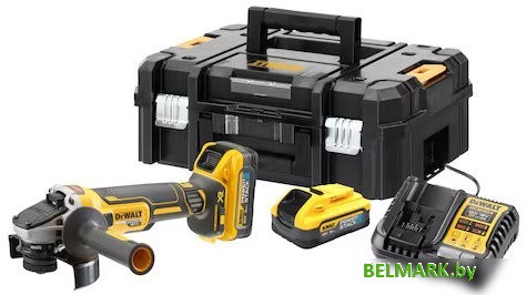 Угловая шлифмашина DeWalt DCG409H2T (с 2-мя АКБ, кейс) - фото