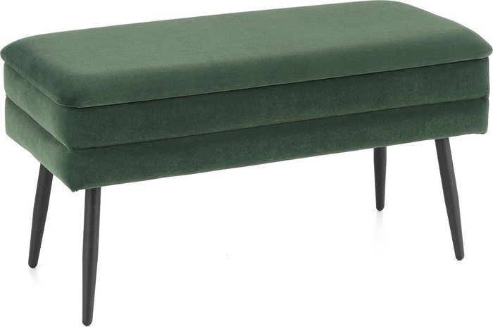 Пуфик Halmar Velva (темно-зеленый/черный) - фото