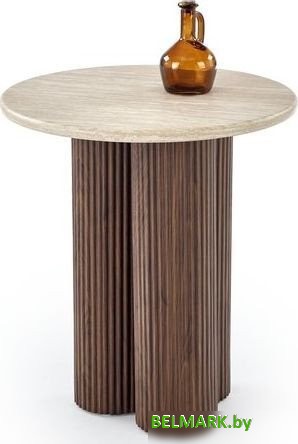 Журнальный столик Halmar Dorotea s (травертин/орех) - фото
