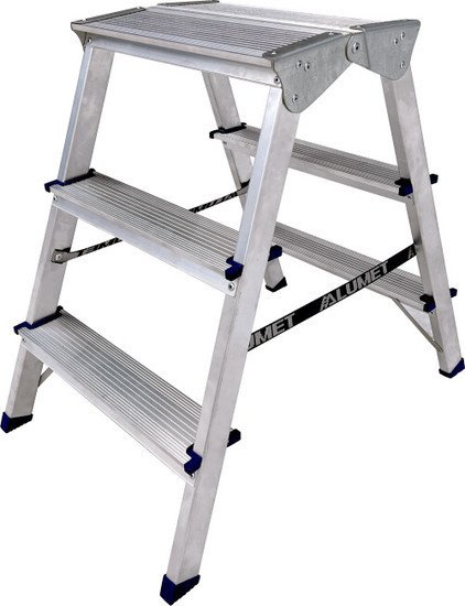 Лестница-стремянка Алюмет ADK 6203 (2x3 ступени) - фото
