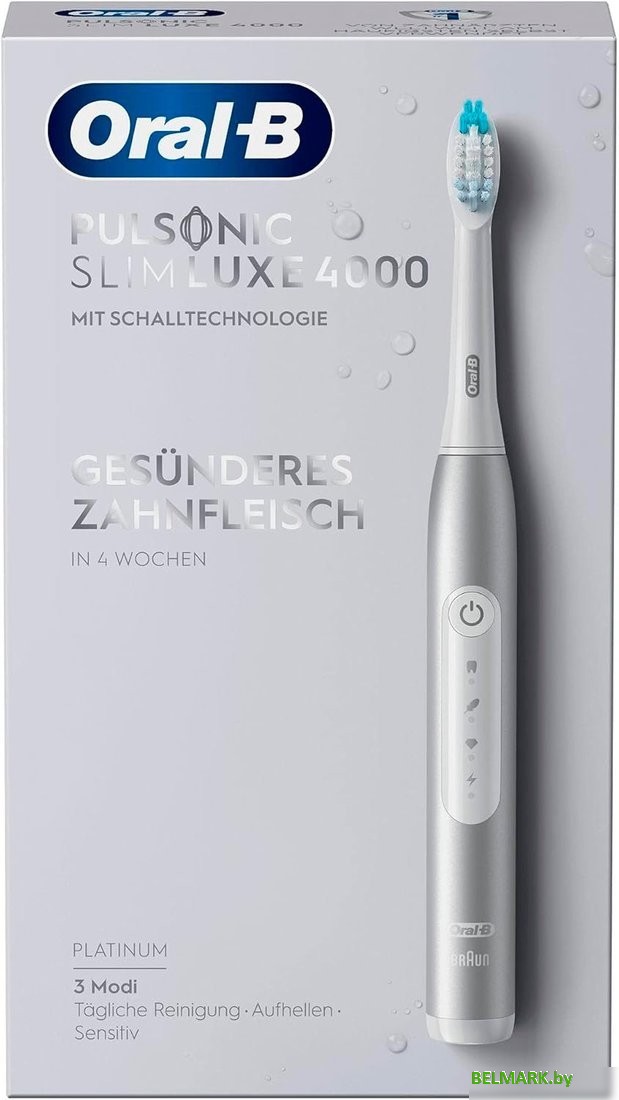 Электрическая зубная щетка Oral-B Pulsonic Slim Luxe 4000 (серебристый) - фото