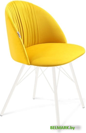 Стул Sheffilton SHT-ST35-1/S37 (имперский желтый/белый) - фото
