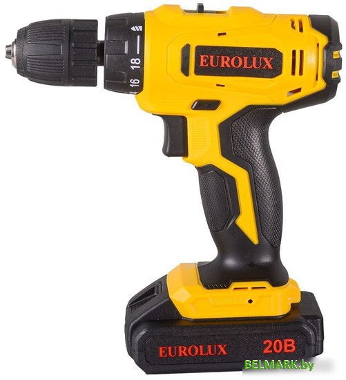 Дрель-шуруповерт Eurolux ДА-20/2Li 72/14/52 (с 2-мя АКБ, кейс) - фото2