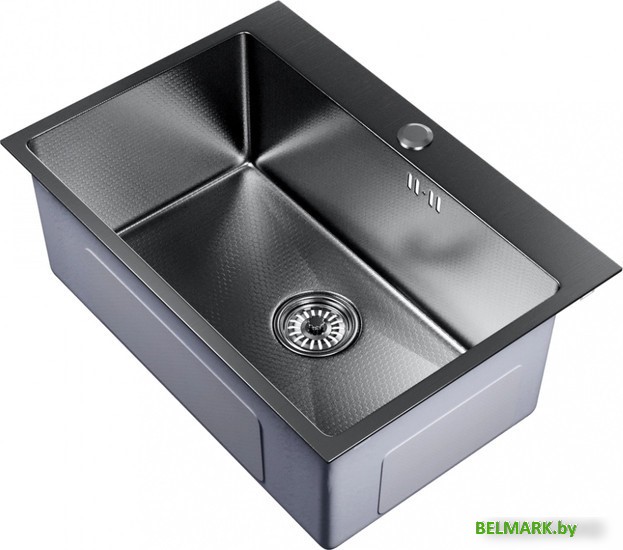 Кухонная мойка Mixline Pro 552937 (черный графит, с сифоном) - фото2