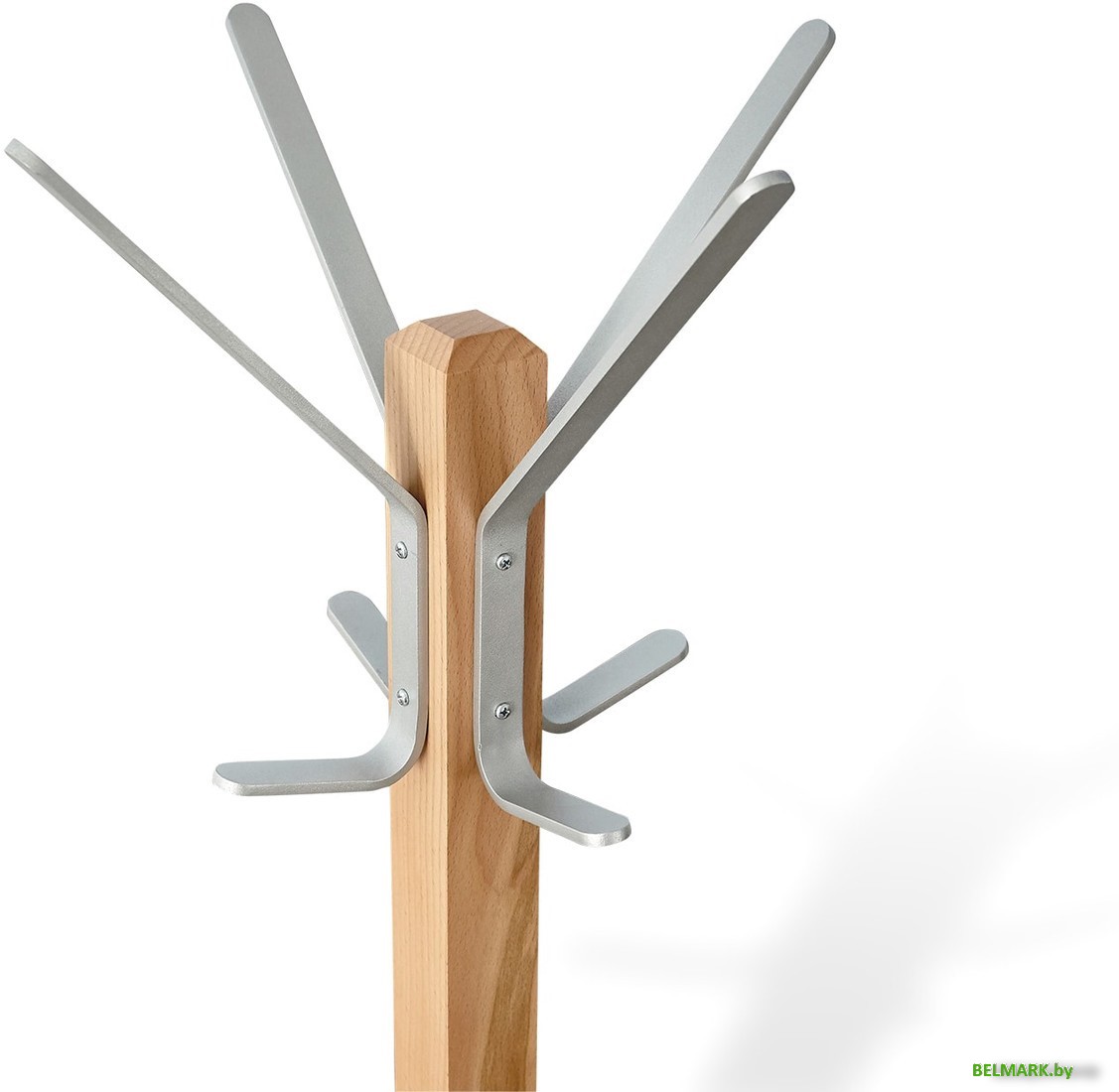 Вешалка для одежды Sheffilton Альберо SHT-CR11 985627 (прозрачный лак/алюминий металлик) - фото2