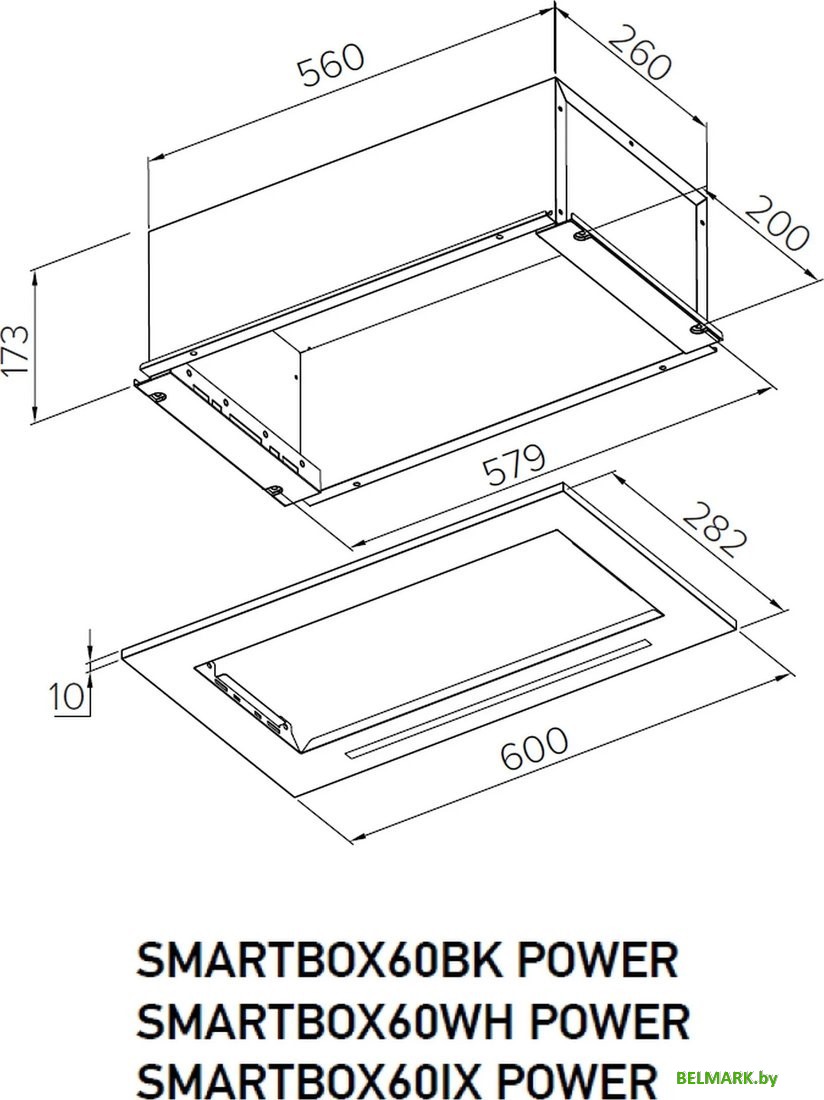 Кухонная вытяжка Meferi SMARTBOX60BK Power - фото2