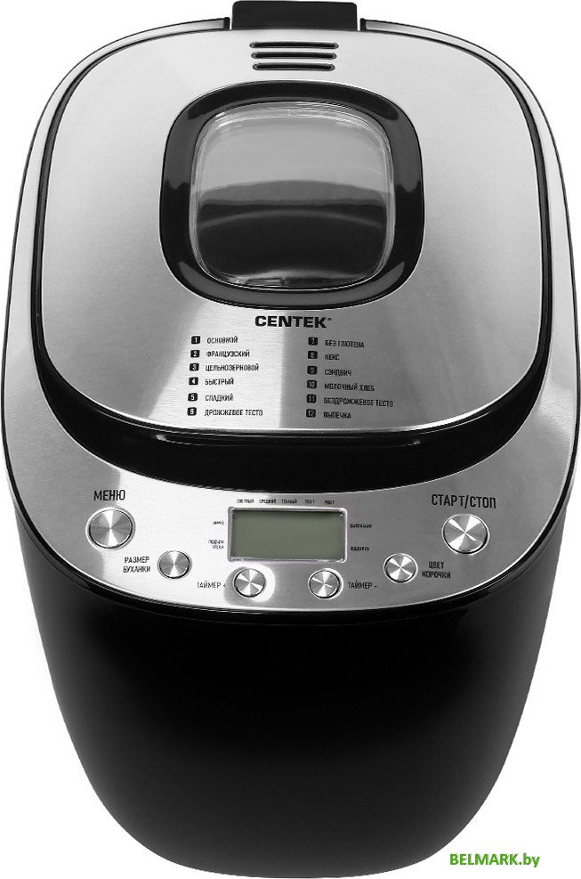 Хлебопечка CENTEK CT-1418 (черный) - фото2