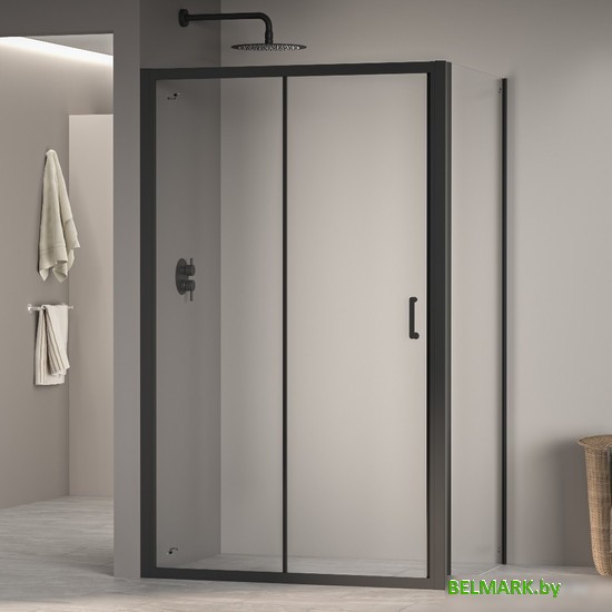 Душевой уголок RGW PA-74B (PA-14B + Z-050-2B) 410874127-14 120x70 (черный/прозрачное стекло) - фото