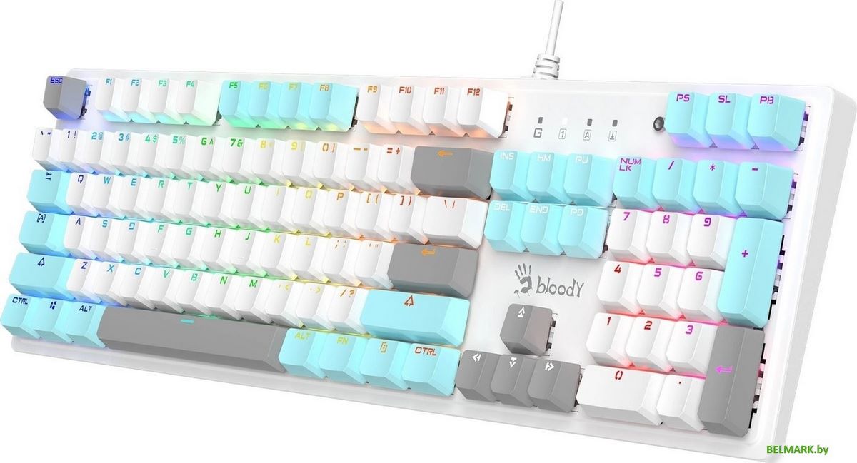 Клавиатура A4Tech Bloody S520N (белый) - фото2