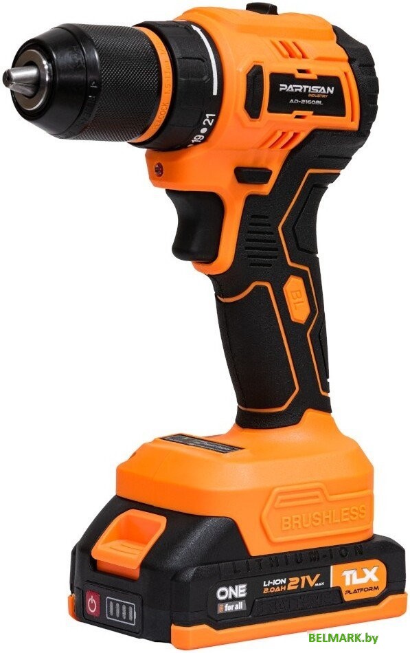 Дрель-шуруповерт Partisan AD-2160BL (с 2-мя АКБ, кейс) - фото2