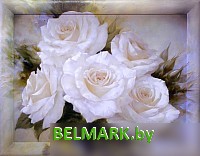 Картина Декарт Нежные белые розы 8Л0465 - фото