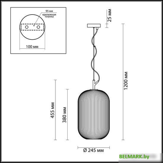 Подвесная люстра Odeon Light Roofi 4752/1 - фото2