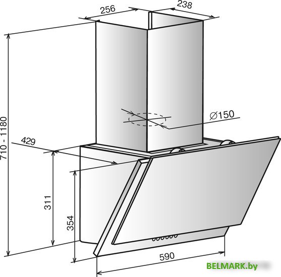 Кухонная вытяжка Elikor Жемчуг 60П-700-Е4Д (перламутровый/белый) - фото2