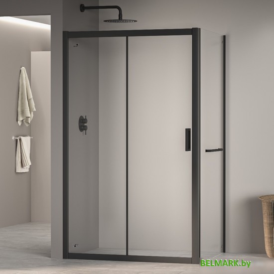 Душевой уголок RGW PA-76-1B (PA-016B + Z-060-2B) 350876158-14 150x80 (черный/прозрачное стекло) - фото