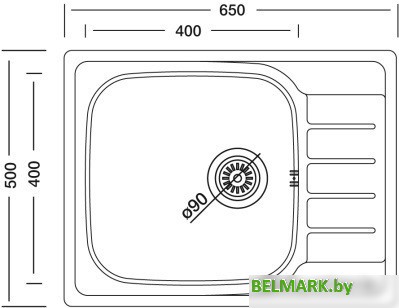 Кухонная мойка Kromevye Atlas EX 180 D - фото2