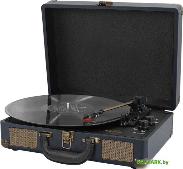 Виниловый проигрыватель Ritmix LP-160B (темно-синий) - фото2