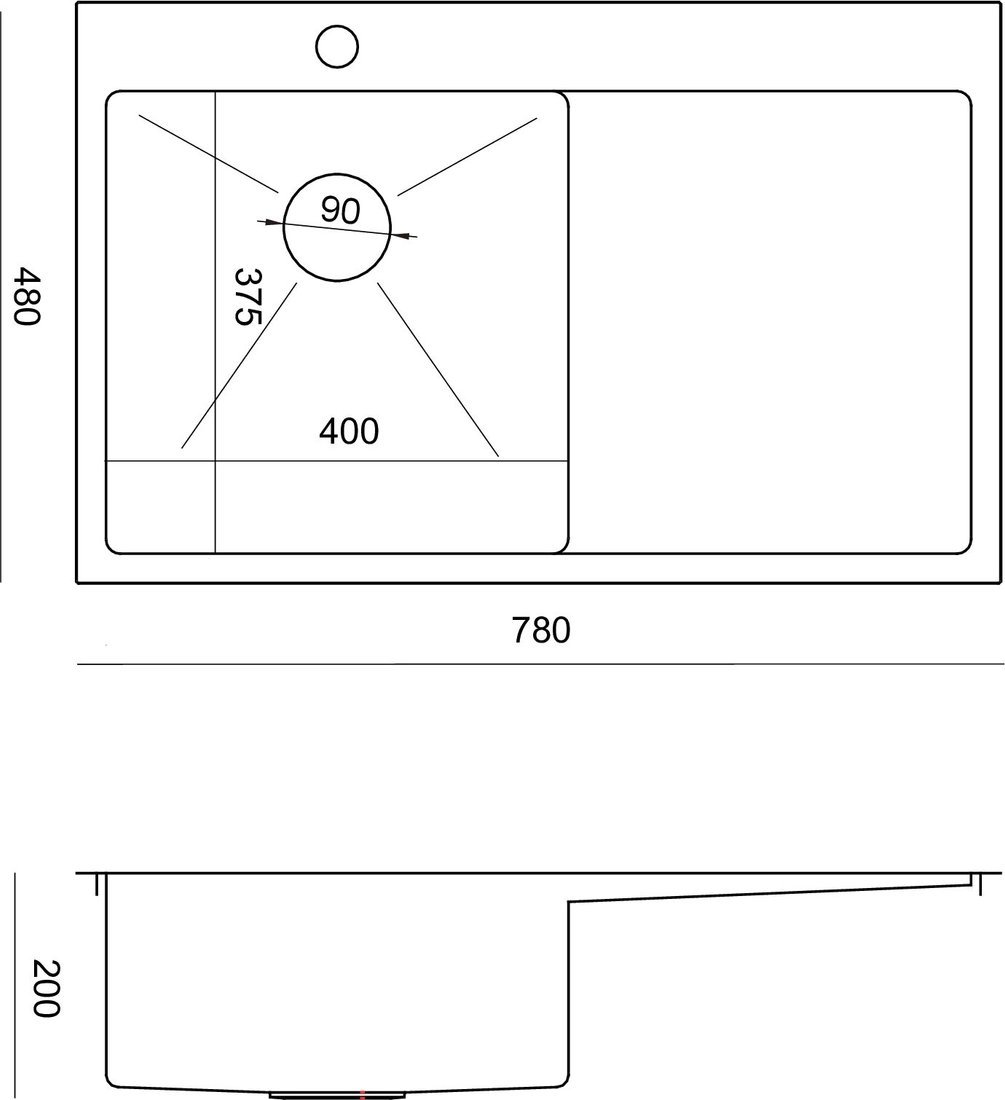Кухонная мойка Quadron HB7912PVDBST1 - фото2