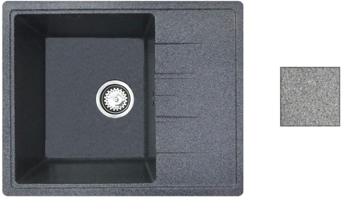 Кухонная мойка БелЭворс Mila (грей) - фото