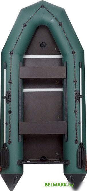 Моторно-гребная лодка Leader Boats Тайга-340 киль 0062872 (зеленый) - фото