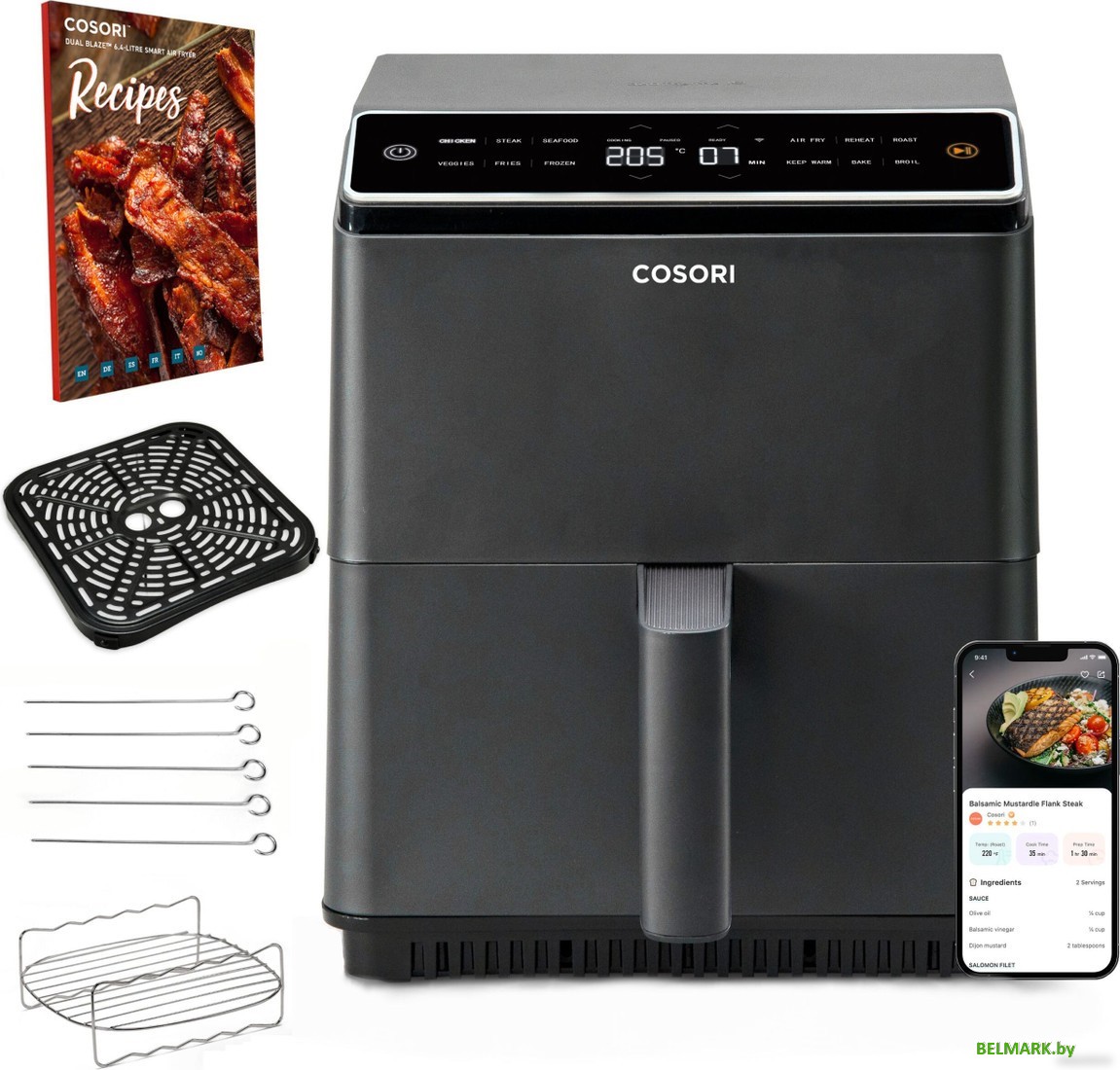 Аэрофритюрница Cosori Dual Blaze CAF-P583S-KEUR - фото