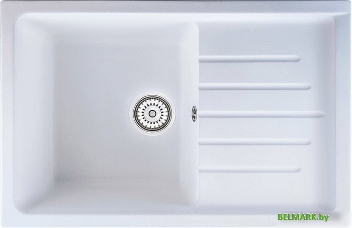 Кухонная мойка Berge BR-7602 (белый матовый) - фото