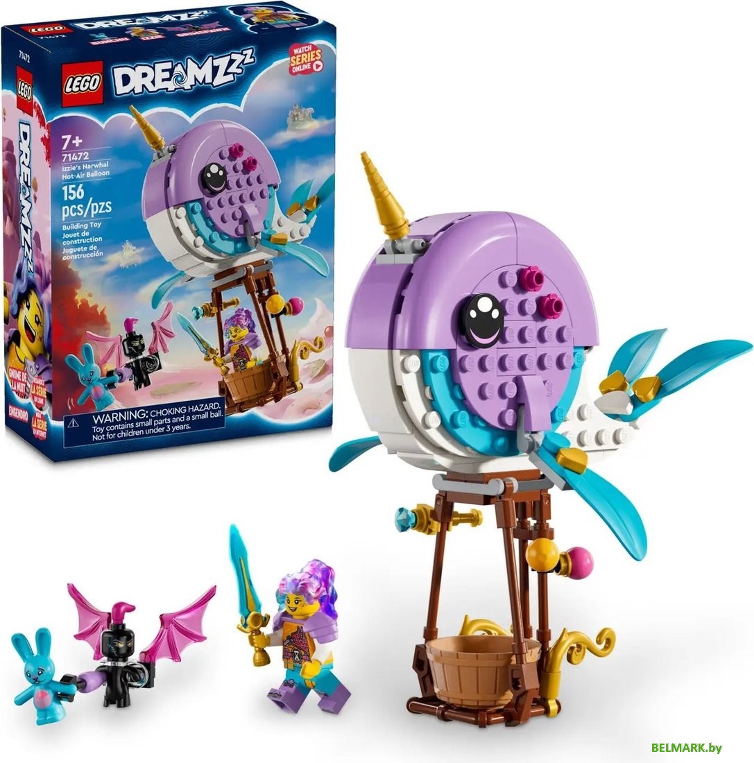 Конструктор LEGO DREAMZzz Воздушный шар Нарвал Иззи 71472 - фото2