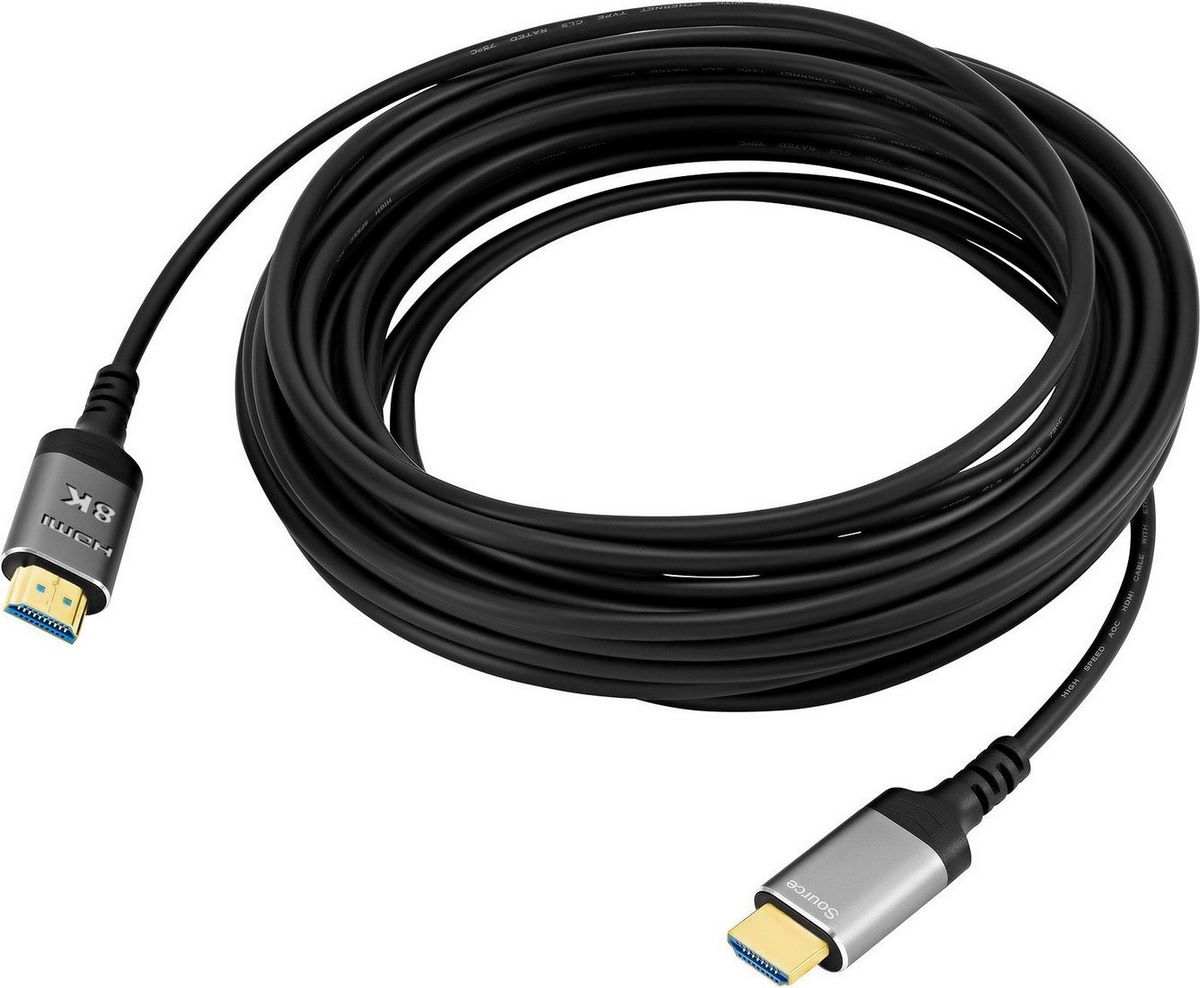 Кабель Digma HDMI 2.1 AOC (10 м, черный) - фото