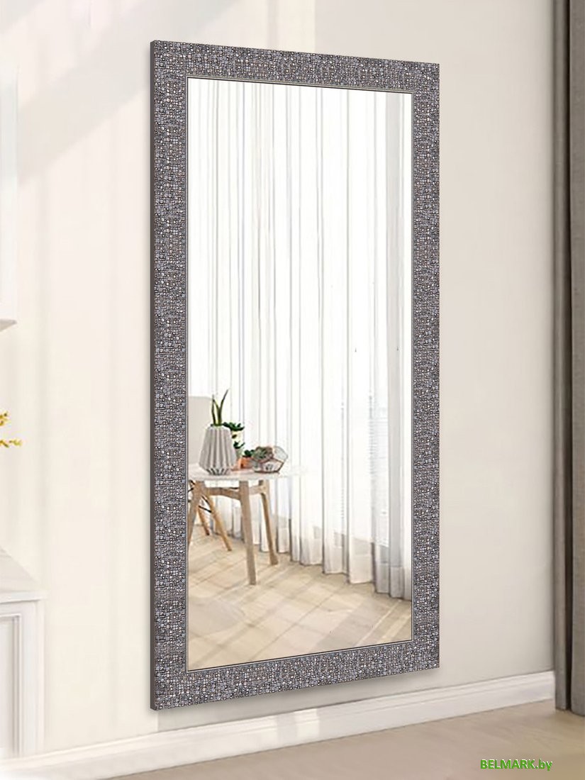 Зеркало Декарт Настенное в раме 8Л1672 (серебристый перламутр) - фото2