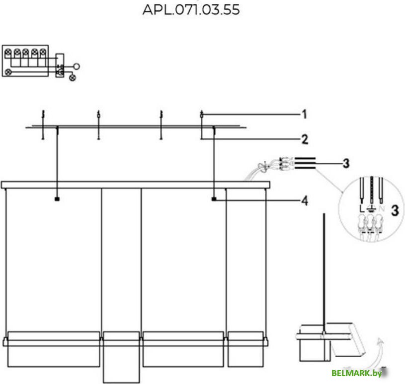 Подвесная люстра Aployt APL.071.03.55 - фото2