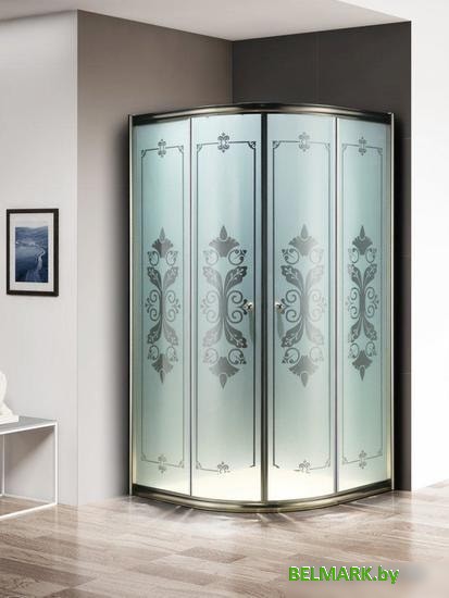 Душевой уголок Cezares GIUBILEO-R-2-90-SCORREVOLE-CP-G - фото