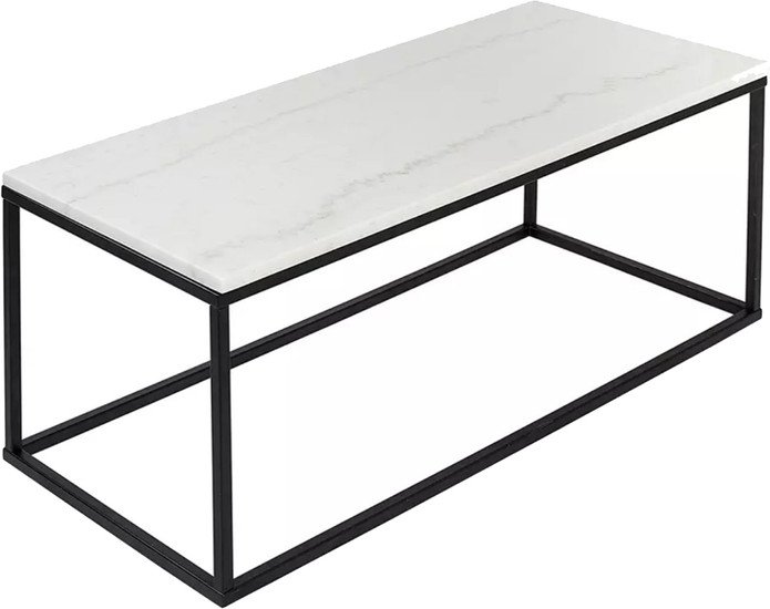 Журнальный столик Bergenson Bjorn Mayen BB0000242 (белый/черный) - фото