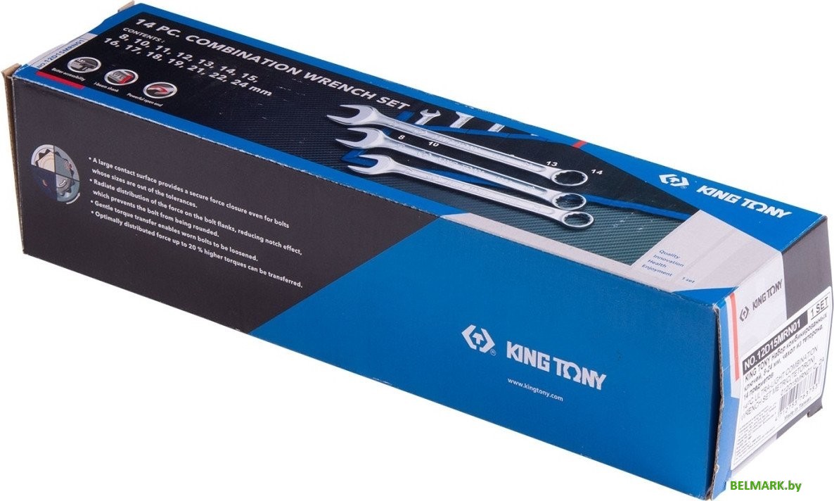 Набор ключей King Tony 12D15MRN01 (14 предметов) - фото2