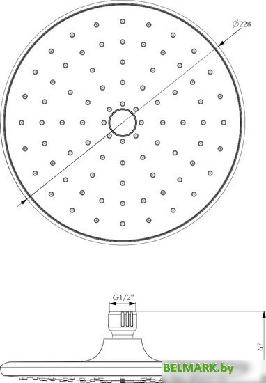 Верхний душ Lemark LM8130C - фото2