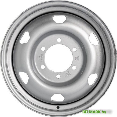 Штампованные диски TREBL LT2884D 16x6.5" 6x139.7мм DIA 109мм ET 40мм Silver - фото