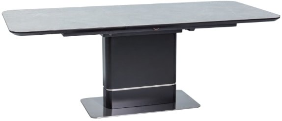 Кухонный стол Signal Pallas Ceramic 160 (серый/черный) - фото