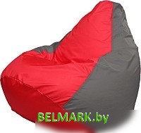 Кресло-мешок Flagman Груша Медиум XL Г1.1-173 (красный/серый) - фото
